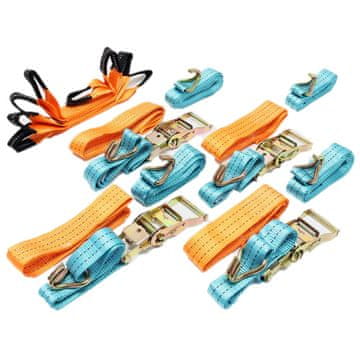 Wiltec Set 4x trakov za privezovanje za avto 3.5m – gurtna