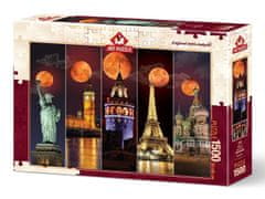 Art puzzle Puzzle Rdeča luna 1500 kosov