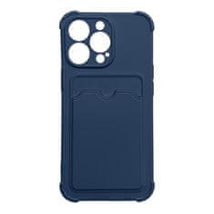 slomart card armor case pouch cover za iphone 13 pro card wallet silikonska air bag armor case navy blue