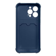slomart card armor case pouch cover za iphone 13 pro card wallet silikonska air bag armor case navy blue
