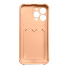 slomart card armor case pouch cover za iphone xs / iphone x card wallet silikonski air bag armor cover roza