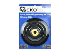 GEKO Gumiran brusni disk velcro 125 mm M14 za kotne brusilnike