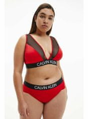 Calvin Klein Ženska High Apex Triangle-RP Bikini top Rdeča XS