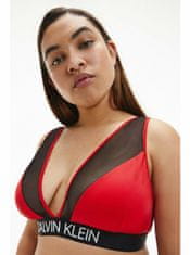Calvin Klein Ženska High Apex Triangle-RP Bikini top Rdeča XS