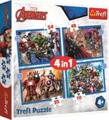 Trefl Puzzle Brave Avengers 4 v 1 (35,48,54,70 kosov)