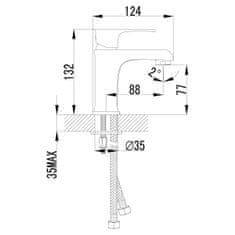 LEMARK Pipa za umivalnik Lemark LM1606C Factor