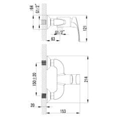 LEMARK Pipa za prho LEMARK LM1703C SHAPE