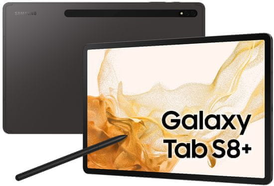 Samsung Galaxy Tab S8+ 5G (X806) tablični računalnik, 128 GB, temno siva