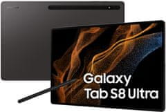 Samsung Galaxy Tab S8 Ultra 5G (X906) tablični računalnik, 128 GB, temno siva - odprta embalaža