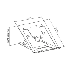 Ergo Office Stojalo za prenosnik ER-416B