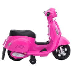 Vidaxl Otroški električni motor Vespa GTS300 roza barve