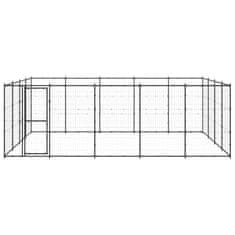 Vidaxl Zunanji pasji boks jeklo 24,2 m2