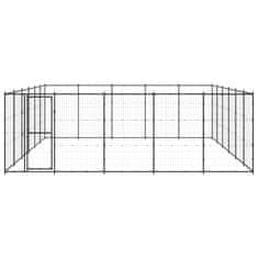 Vidaxl Zunanji pasji boks jeklo 36,3 m2