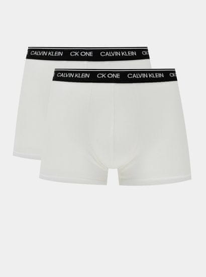 Calvin Klein Moška 2-pack Oprijete boksarice Bela