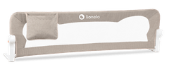 Lionelo varnostna ograjica za posteljo EVA, Beige Melange, bež