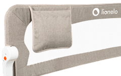 Lionelo varnostna ograjica za posteljo EVA, Beige Melange, bež