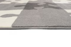 Chemex Večbarvna Preproga S Kratkimi Lasmi Z414B Crm Siva 140x200 cm