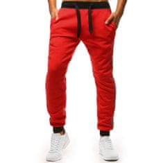Dstreet Moške športne hlače LINES rdeče ux3536 L