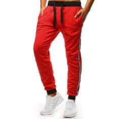 Dstreet Moške športne hlače LINES rdeče ux3536 L