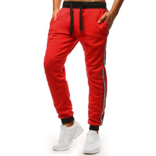 Dstreet Moške športne hlače LINES rdeče ux3536
