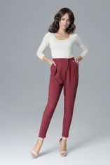 Elegantne ženske hlače Asse L018 rdeča S