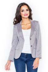 Figl Ženska jakna za prosti čas Henrik M085 siva M