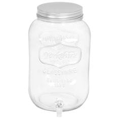 Vidaxl Posoda za doziranje pijače 8050 ml steklo