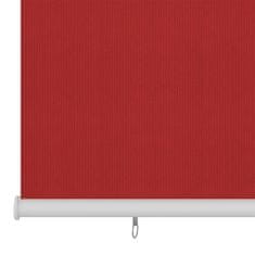 Vidaxl Zunanje rolo senčilo 60x140 cm rdeče HDPE