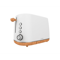 Cecotec TrendyToast 9000 toaster, White Woody