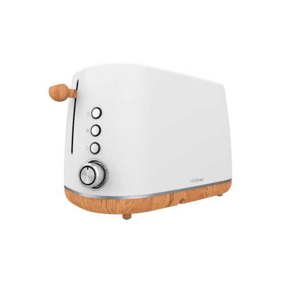 Cecotec TrendyToast 9000 toaster, White Woody