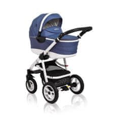 Coto Baby Otroški voziček Aprilia 3v1 &#8211; len jeans
