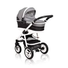 Coto Baby Otroški voziček Aprilia 3v1 &#8211; len črno siv