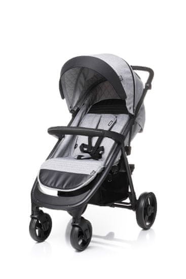 4Baby Otroški voziček Quick - light grey