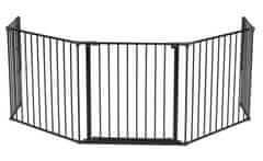 BabyDan Varnostna ograja za kamine FLEX XL 90-278cm črna