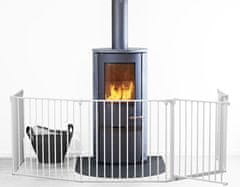 BabyDan Varnostna ograja za kamine FLEX XL 90-278cm bela