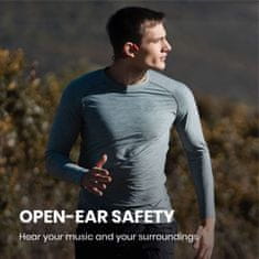 SHOKZ OpenRun Bluetooth slušalke pred ušesi, rdeče