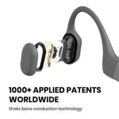 SHOKZ OpenRun Bluetooth slušalke pred ušesi, sive