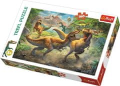 Trefl Puzzle Borba z dinozavri 160 kosov