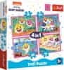 Trefl Puzzle Baby Shark: Družina 4 v 1 (12,15,20,24 kosov)