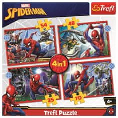 Trefl Puzzle Heroic Spiderman 4 v 1 (35,48,54,70 kosov)