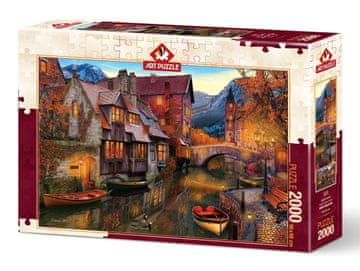 Art puzzle Puzzle Hiše ob kanalu 2000 kosov