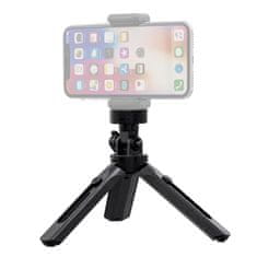 HURTEL Mini stativ selfie nosilec za GoPro kamero telefon 16-21cm črn