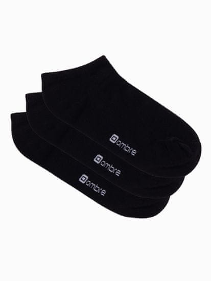 OMBRE Moške nogavice Jughin črna 3 pack