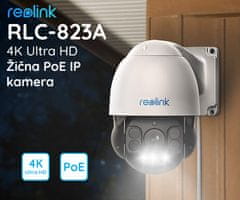 Reolink RLC-823A kamera, PoE, PTZ, 4K-UHD, 8MB, AI, nočno snemanje, vrtljiva, upravljanje na daljavo (KAM-REO-RLC823A)