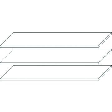 nabbi Garderobne police (3 kom) Finni SS-3D,4D - bele