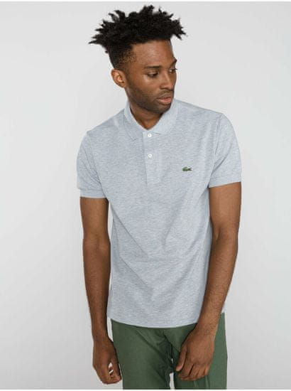 Lacoste Mo ka Polo majica Siva mimovrste