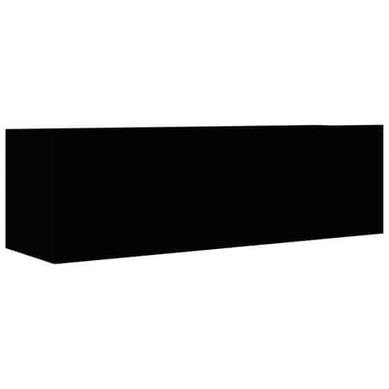 Vidaxl TV omarica črna 100x30x30 cm iverna plošča