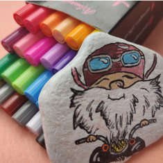 Artmagico Akrilni marker Artmagico z ekstra tanko konico (0,7 mm) 24 kosov