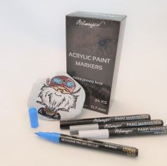 Artmagico Akrilni marker Artmagico z ekstra tanko konico (0,7 mm) 24 kosov