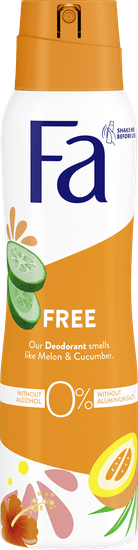 Fa Fresh&Free dezodorant, Cucumber & Melon, 150ml